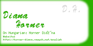 diana horner business card